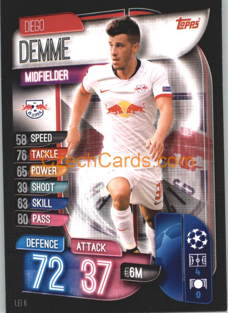 Diego Demme 2019/20 Topps Match Attax #LEI 6