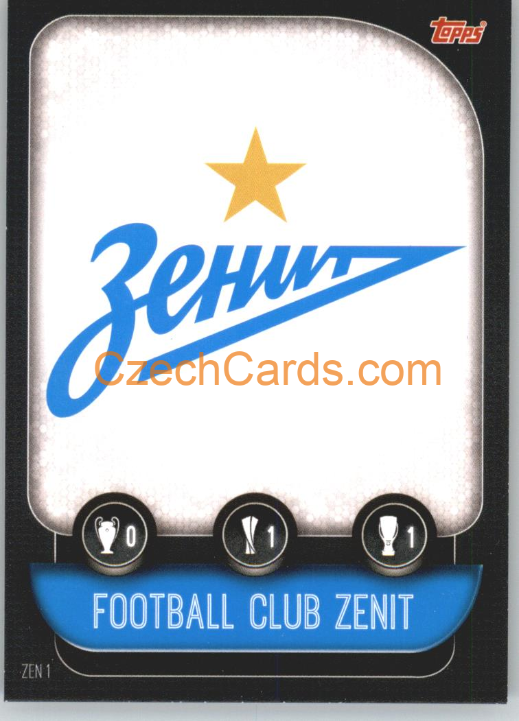 Football Club Zenit Team Badge 2019/20 Topps Match Attax #ZEN 1