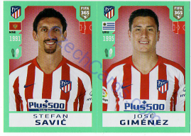 Stefan Savić - José Giménez Panini 2020 FIFA 365 #72