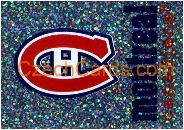 Montreal Canadiens Logo 1998/99 Panini NHL Hockey sticker foil #31