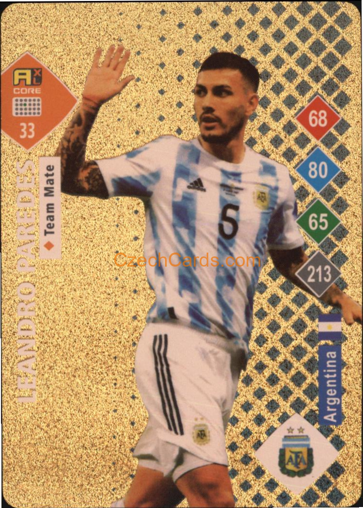 Leandro Paredes 2023 World Football Stars unofficial GOLD