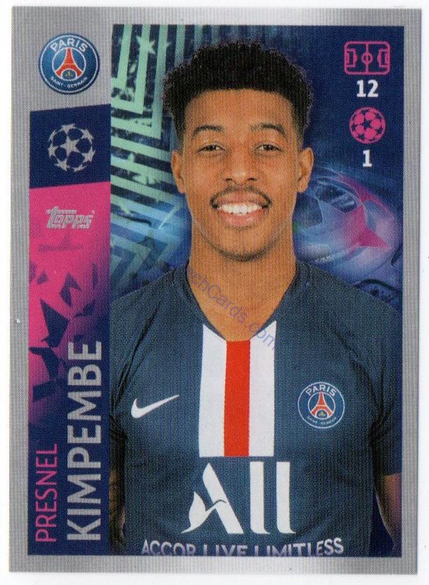 Presnel Kimpembe 2019/20 Topps sticker #369