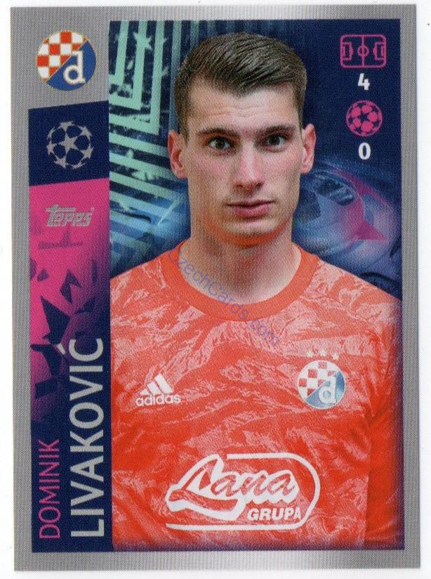 Dominik Livaković 2019/20 Topps sticker #547