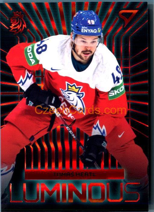 Tomáš Hertl 2024 Sportzoo Hokejové Česko Luminous Red #LS-15