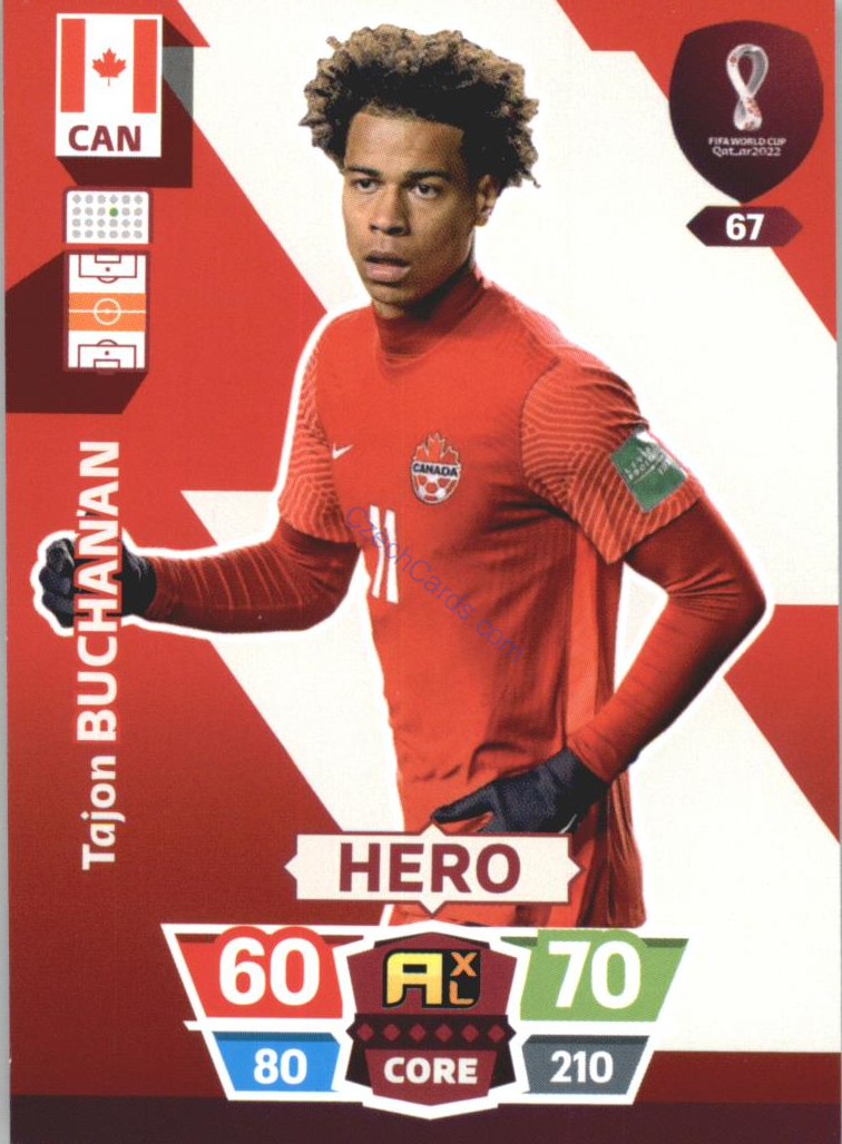 Tajon Buchanan 2022 Panini World Cup Adrenalyn #67