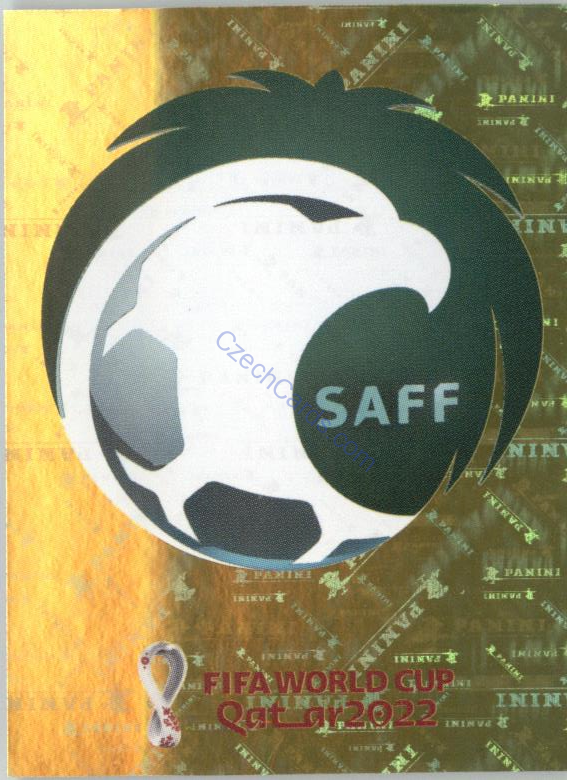 Team Logo Saudi Arabia 2022 Panini WC Qatar Sticker Foil #KSA1