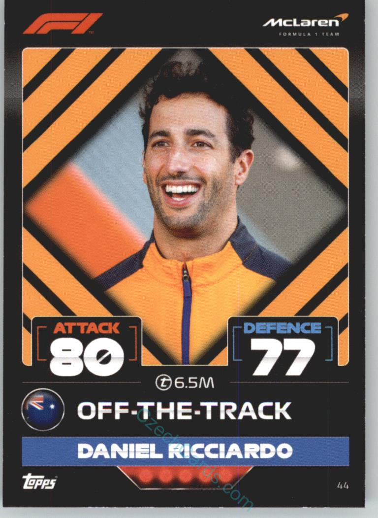 Daniel Ricciardo (McLaren) 2022 Turbo Attax #44