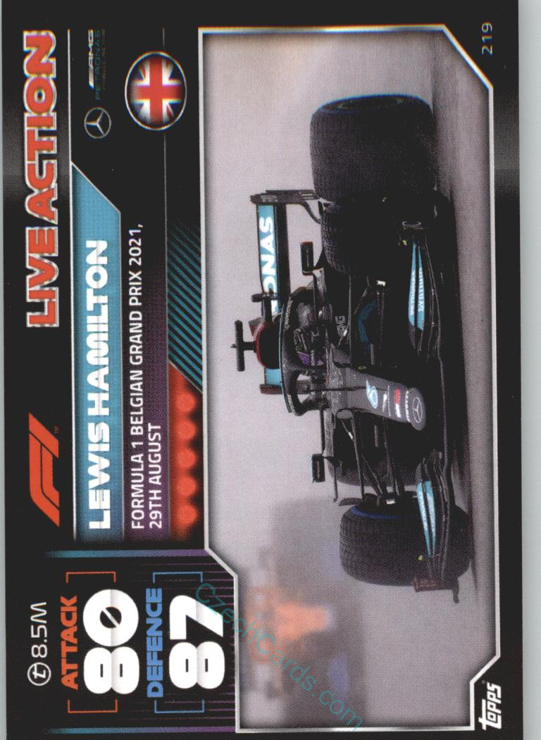 Lewis Hamilton (Mercedes-AMG) 2022 Turbo Attax #219