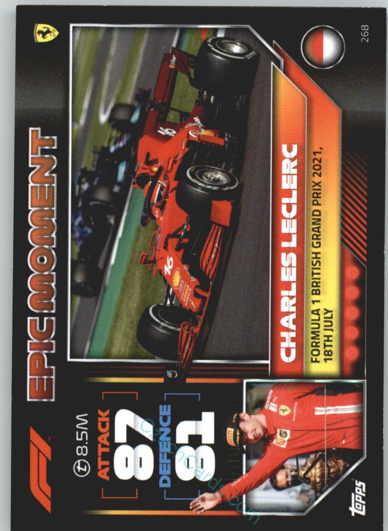 Charles Leclerc (Ferrari) 2022 Turbo Attax #268